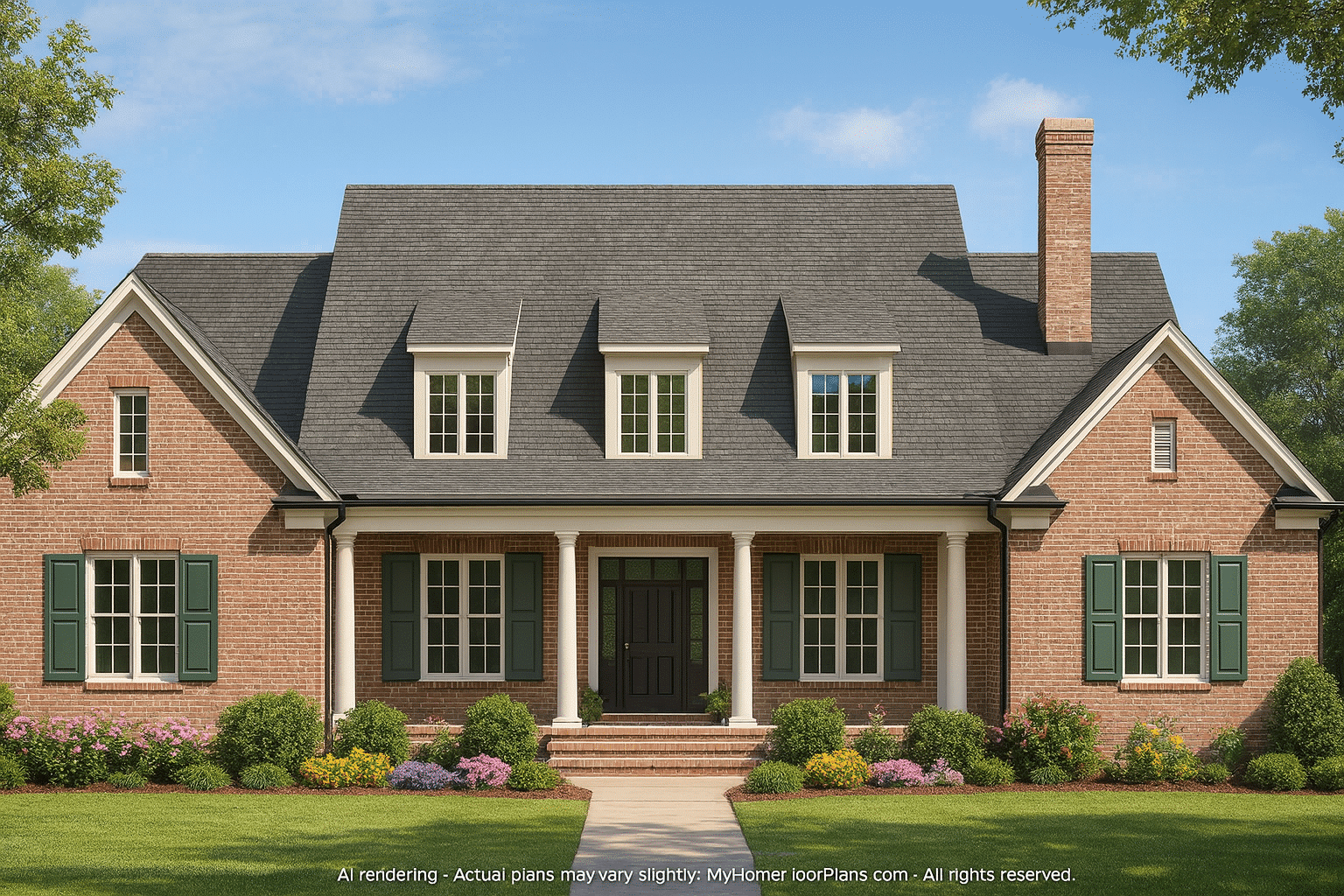 Elegant 1.5-Story Home Plan with CAD Blueprints & 4 Bedrooms