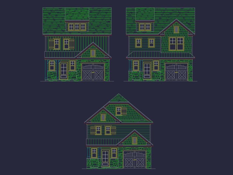 Elegant 2-Story Craftsman House Plan for Narrow Lots