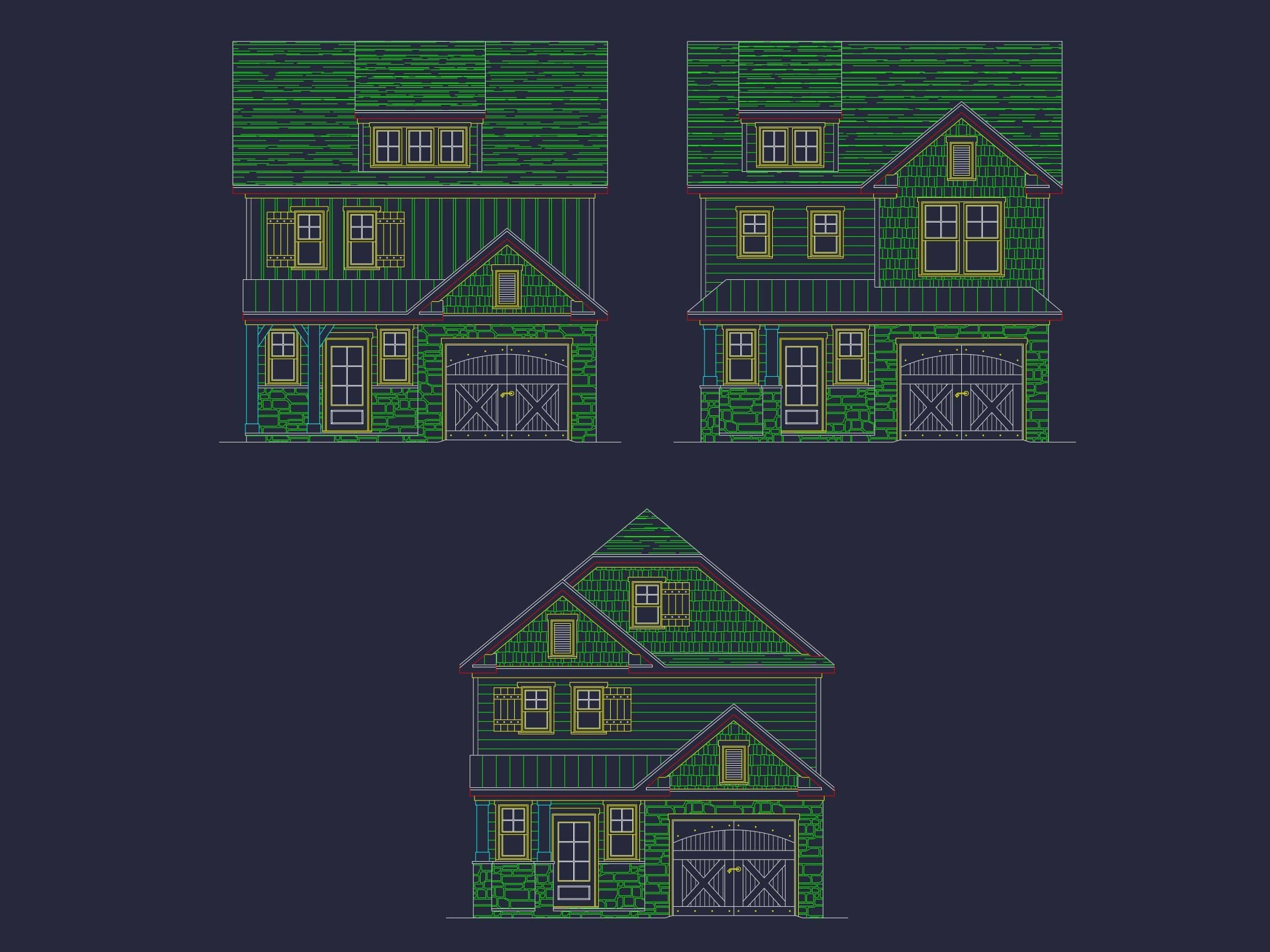 Elegant 2-Story Craftsman House Plan for Narrow Lots