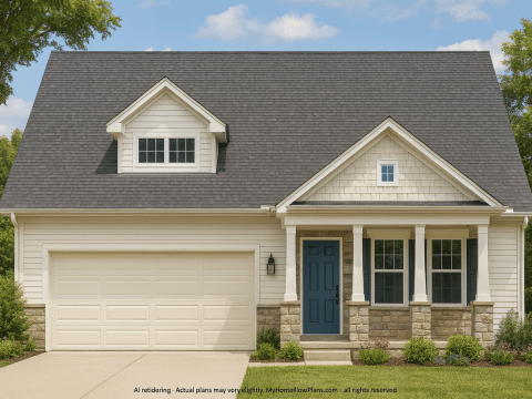Elegant 2-Story House Plan with 6 Elevations and Open Layout