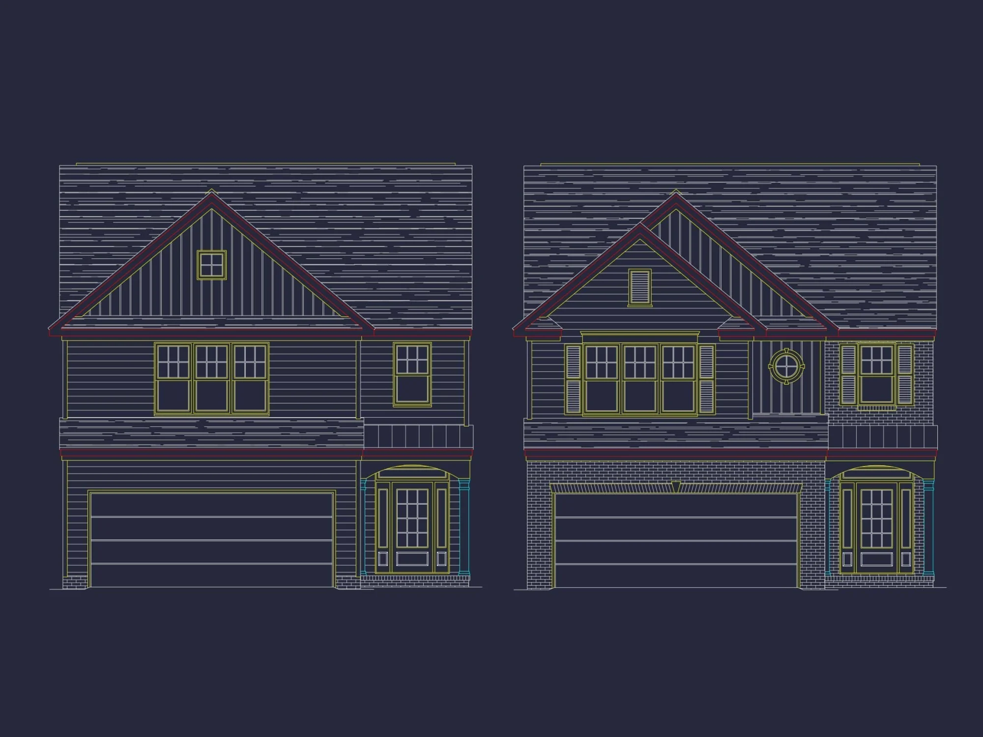 Elegant 2-Story House Plan with Craftsman-Inspired Design