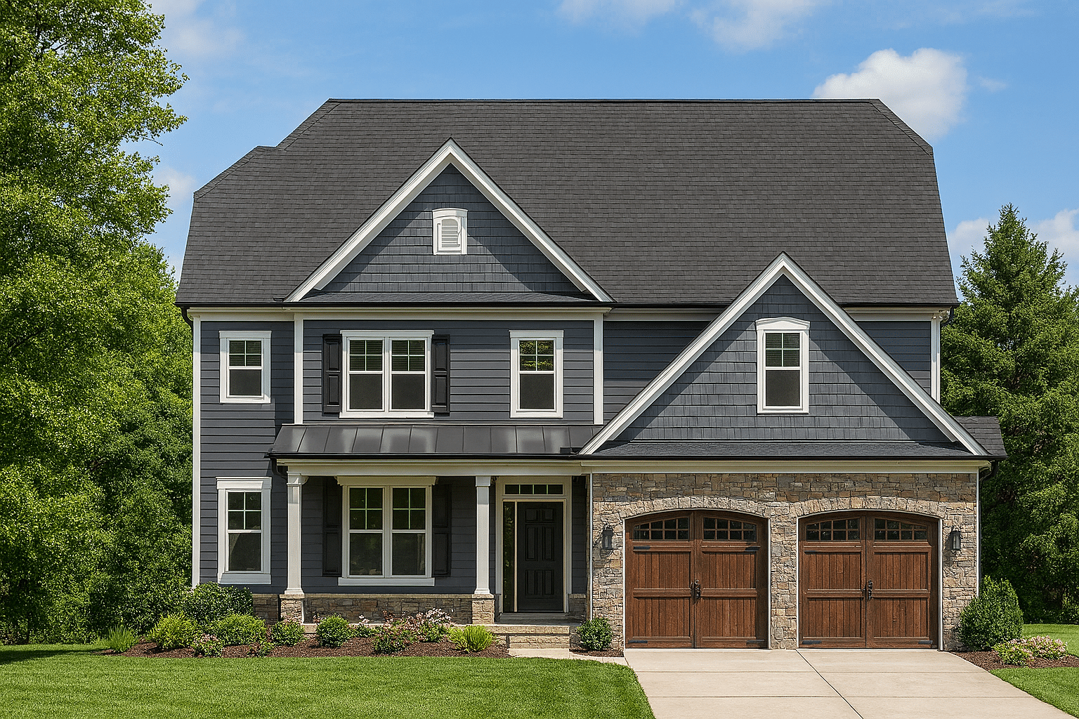 Elegant 2-Story House Plan with Detailed CAD Designs