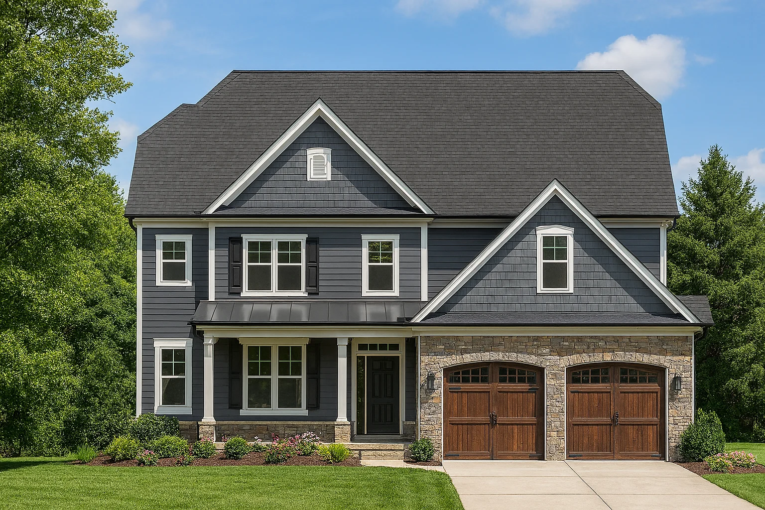 Elegant 2-Story House Plan with Detailed CAD Designs