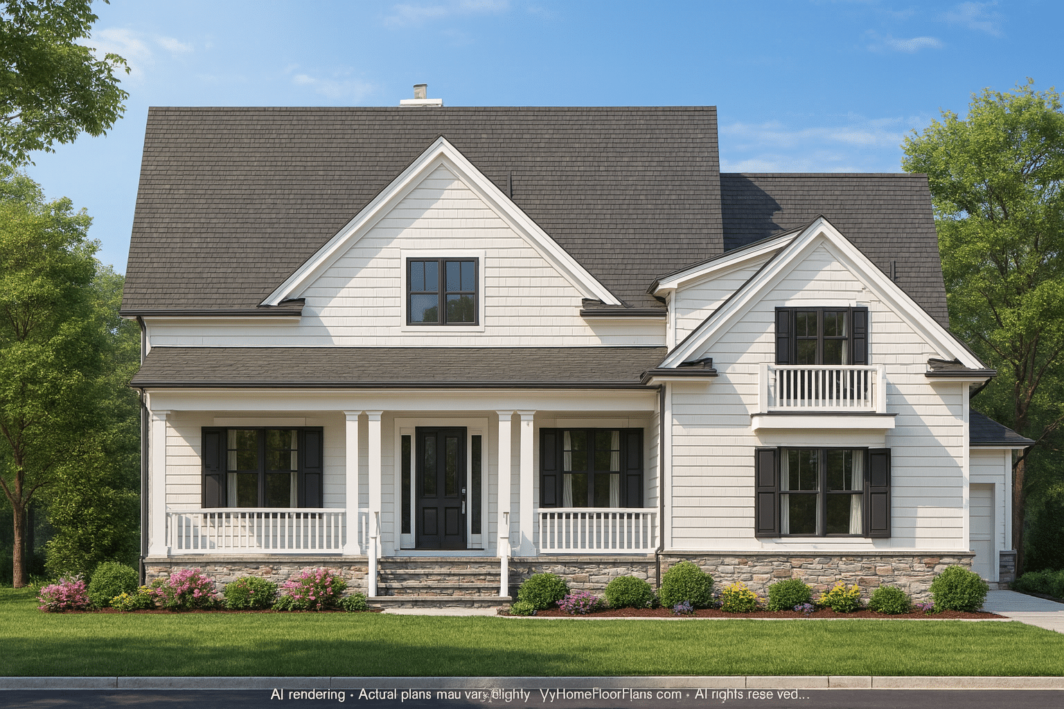 Elegant 2-Story Traditional House Plan with Bonus Room & Workshop