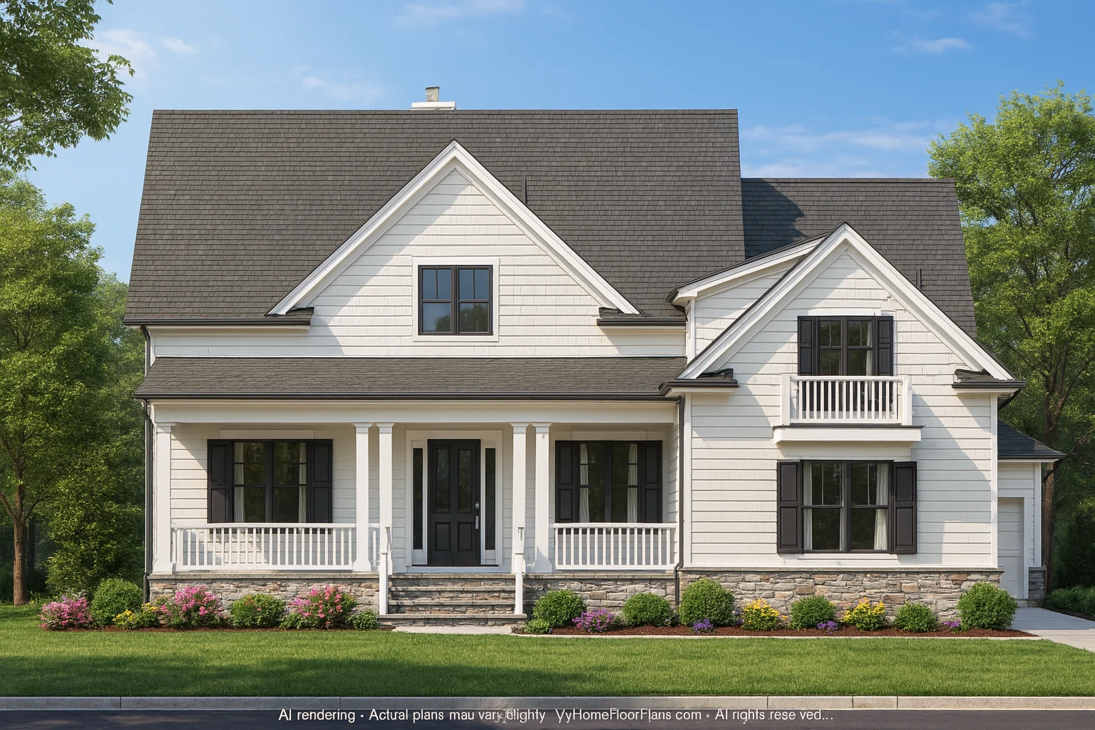 Elegant 2-Story Traditional House Plan with Bonus Room & Workshop