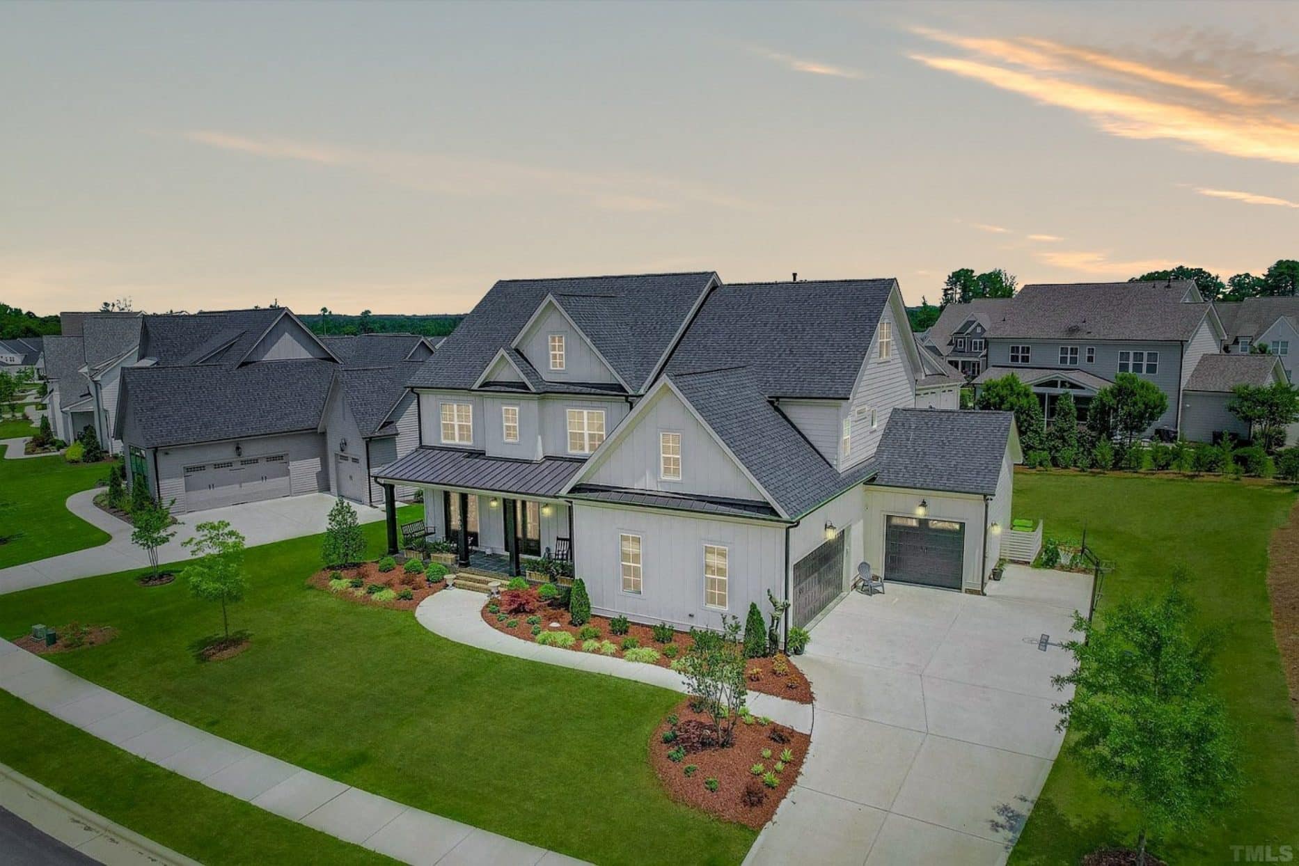 Elegant 3-Floor House Plan with Modern Farmhouse Charm