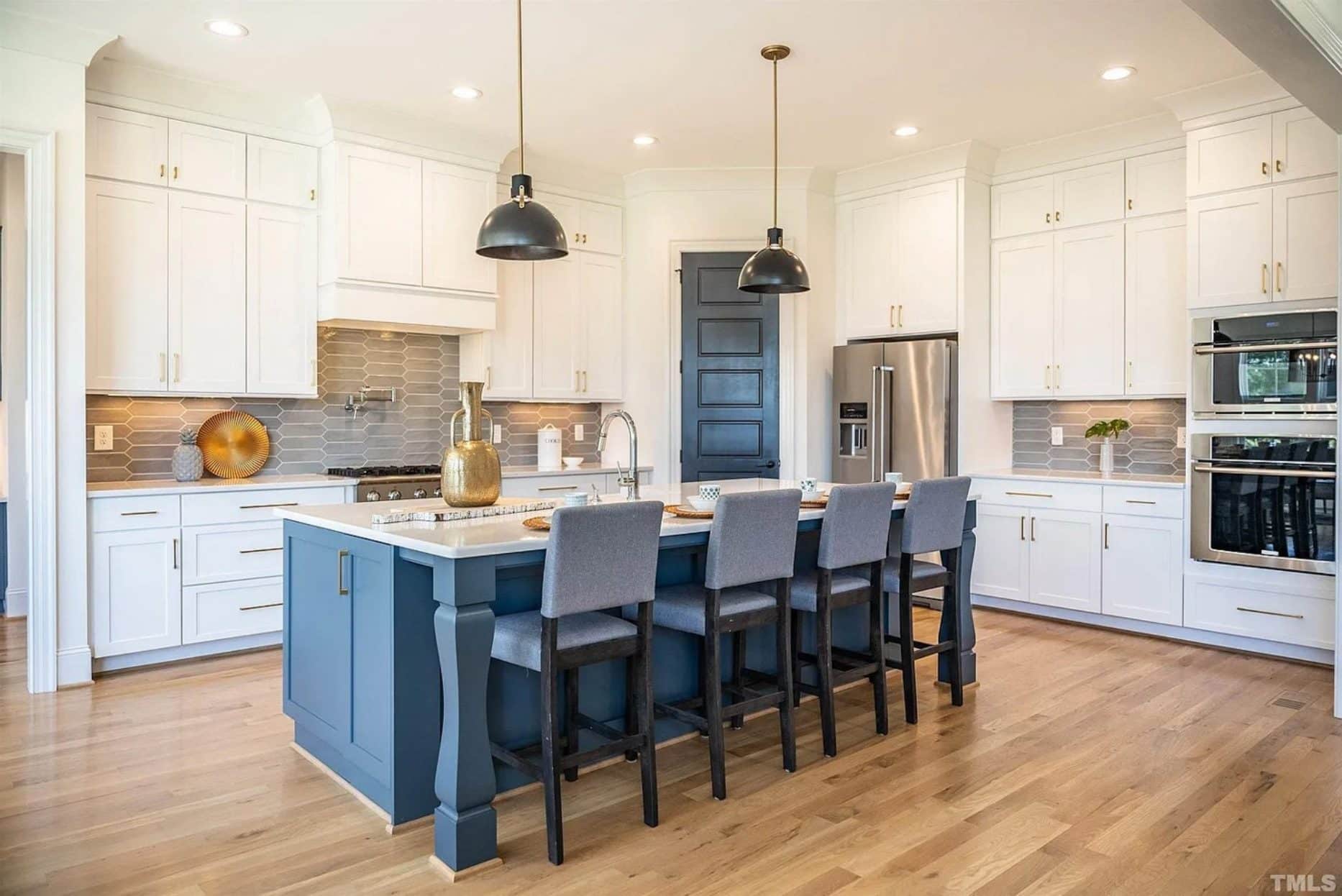 Elegant 3-Floor House Plan with Modern Farmhouse Charm