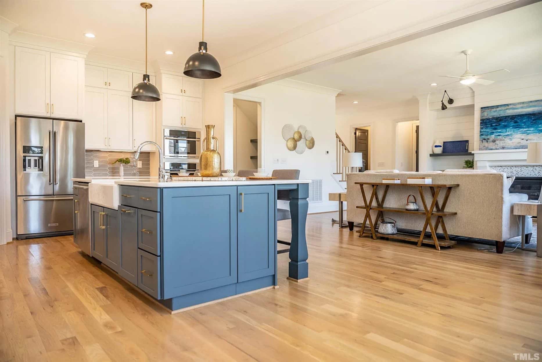 Elegant 3-Floor House Plan with Modern Farmhouse Charm