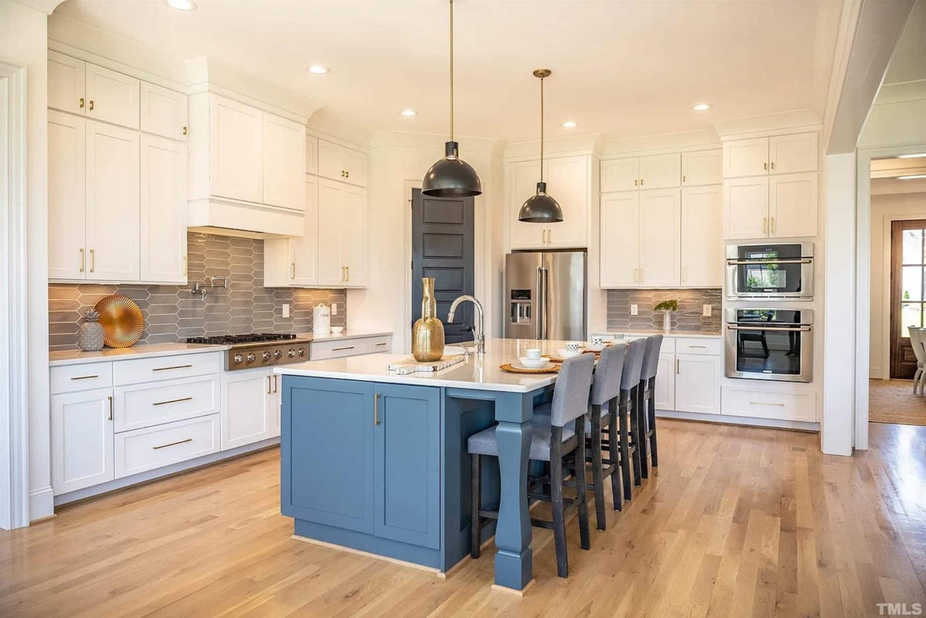 Elegant 3-Floor House Plan with Modern Farmhouse Charm