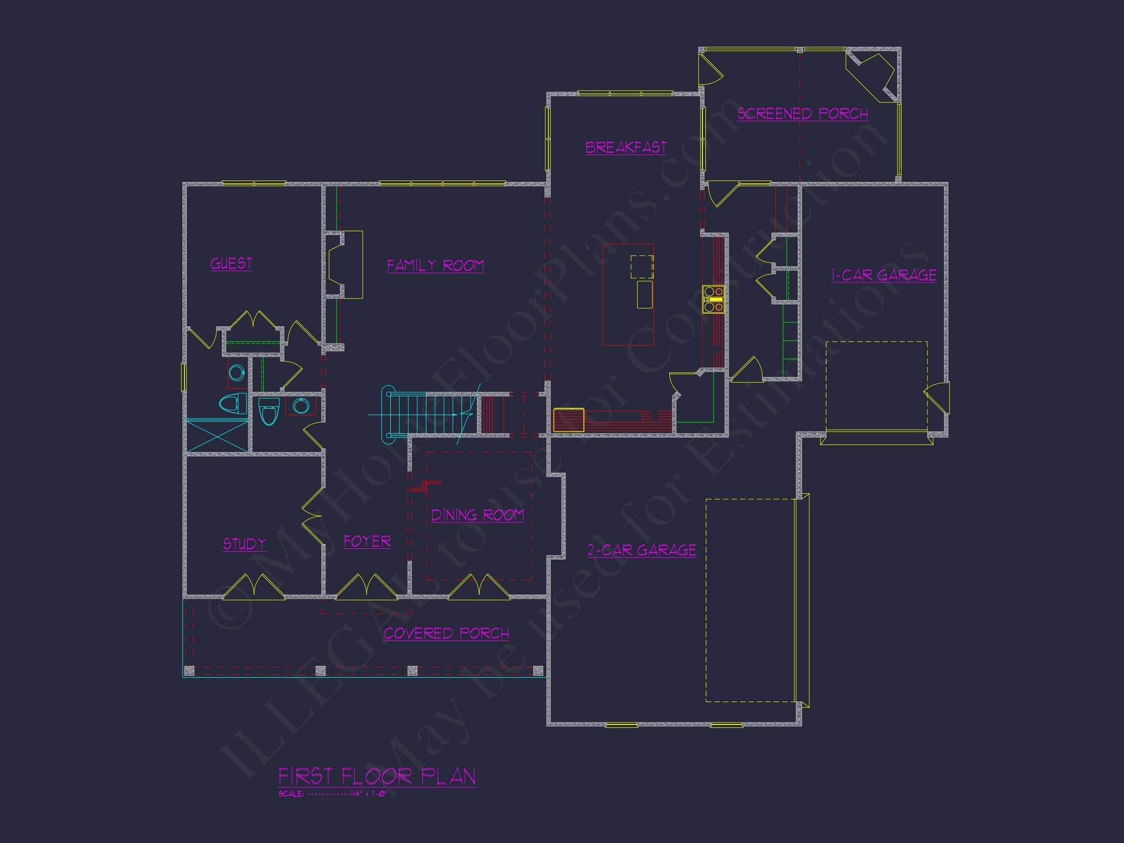 Elegant 3-Floor House Plan with Modern Farmhouse Charm