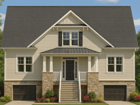 Elegant 3-Story Coastal House Plan with Lanai & Elevator