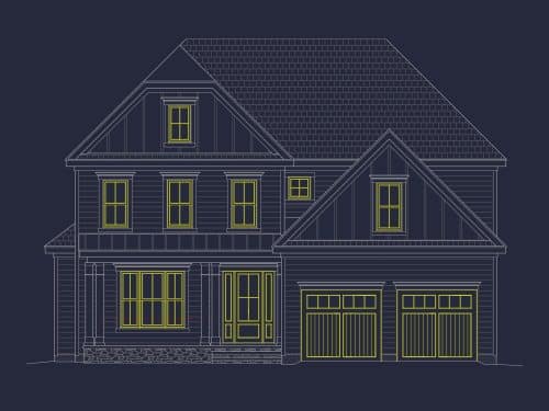 Elegant 3-Story House Plan with Open Layout and Wine Room