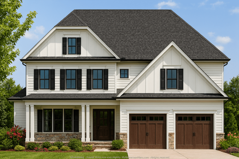 Elegant 3-Story House Plan with Open Layout and Wine Room