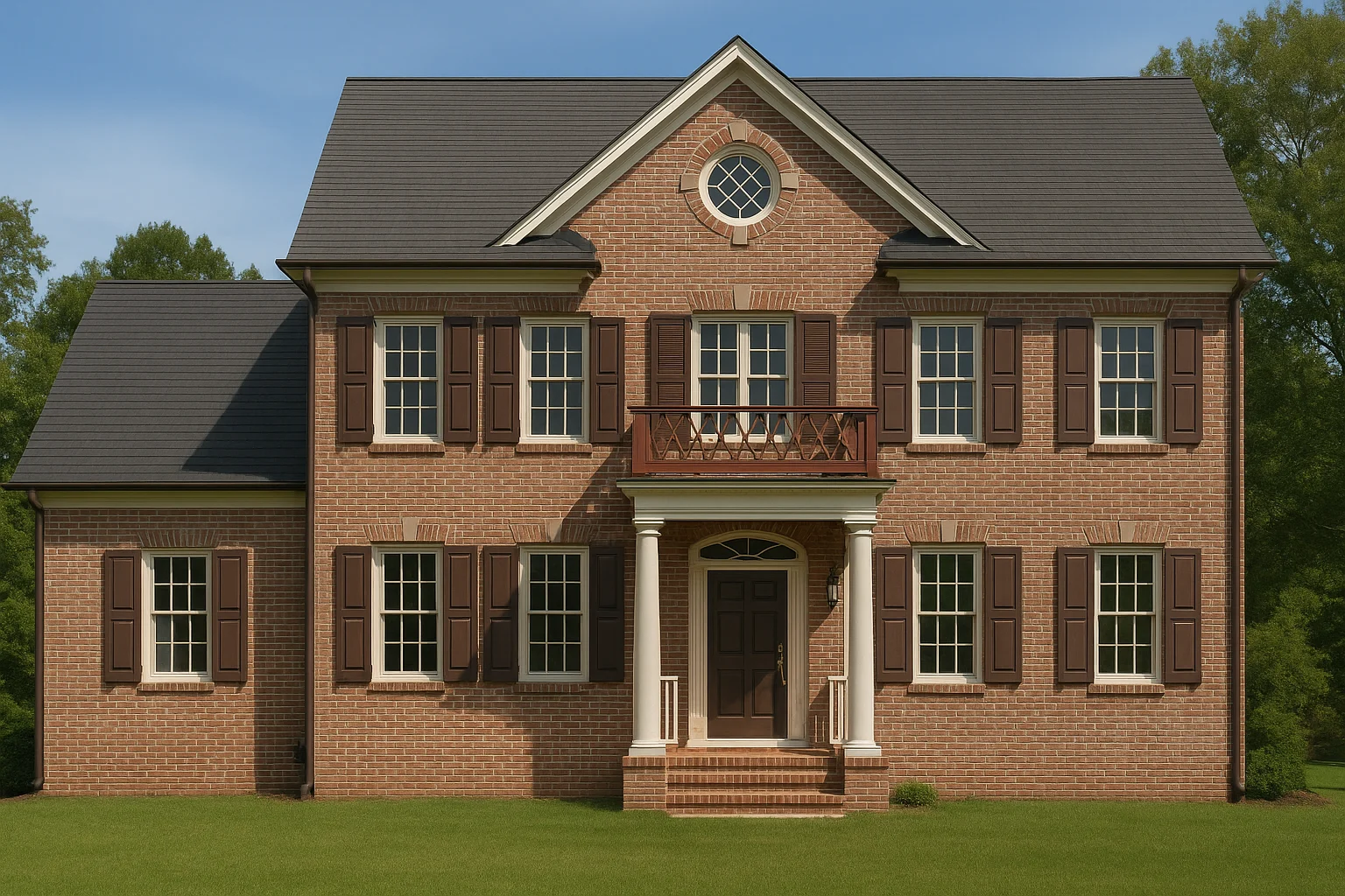 Elegant 3.5-Story Colonial Revival House Plan with Luxurious Features