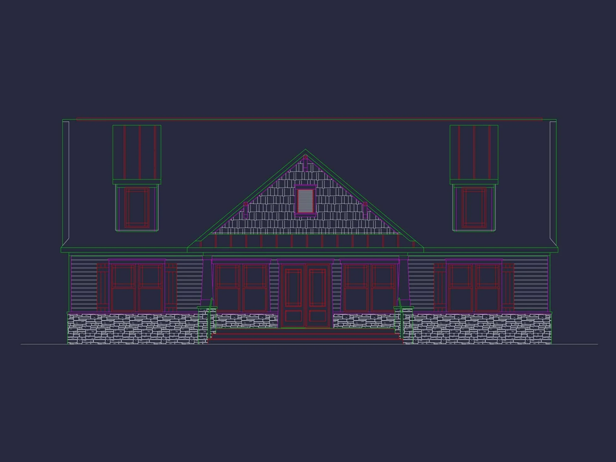 Elegant Clubhouse Floor Plan with Traditional Architecture