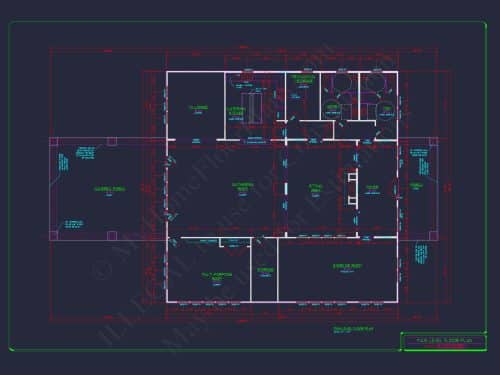 Elegant Clubhouse Floor Plan with Traditional Architecture