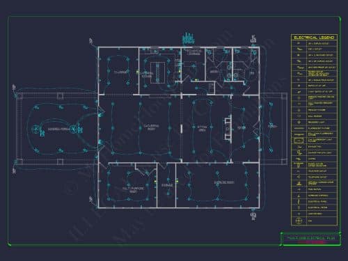 Elegant Clubhouse Floor Plan with Traditional Architecture