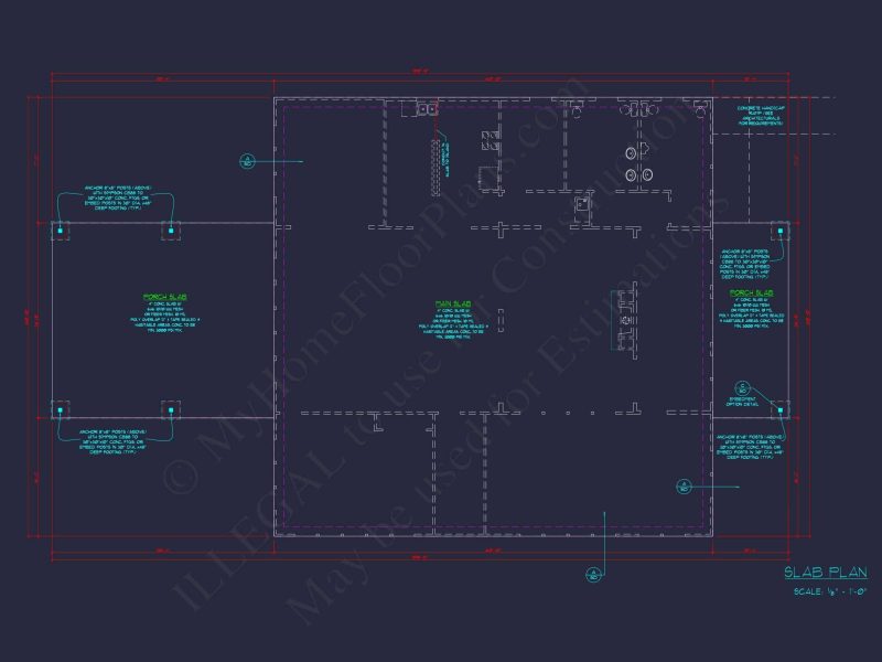 Elegant Clubhouse Floor Plan with Traditional Architecture