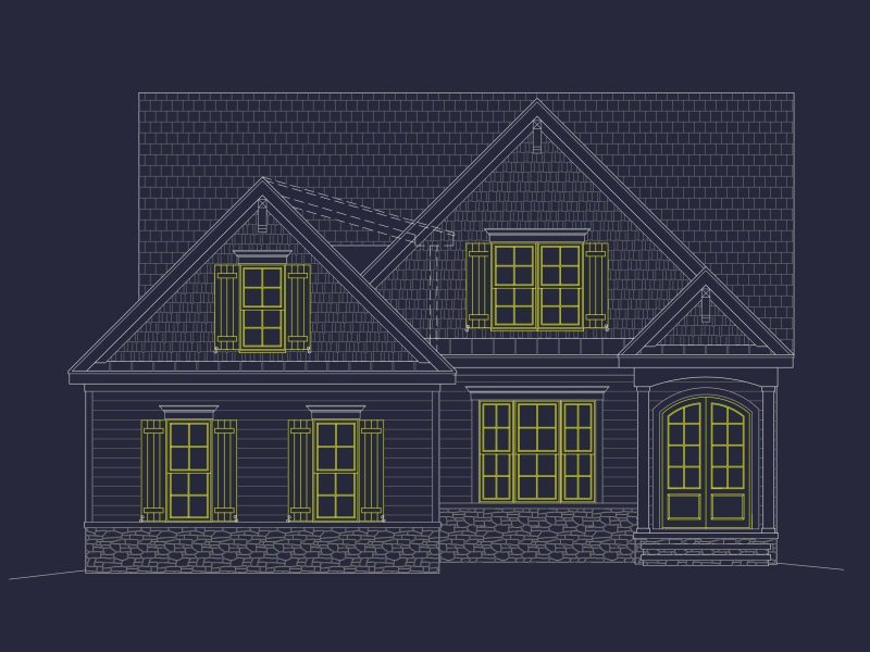 Elegant Craftsman House Plan with Flexible Layout & CAD Designs
