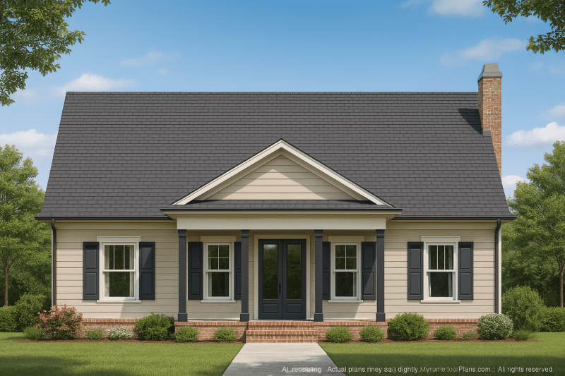 Elegant Home Plan with Blueprint for Modern Family Living