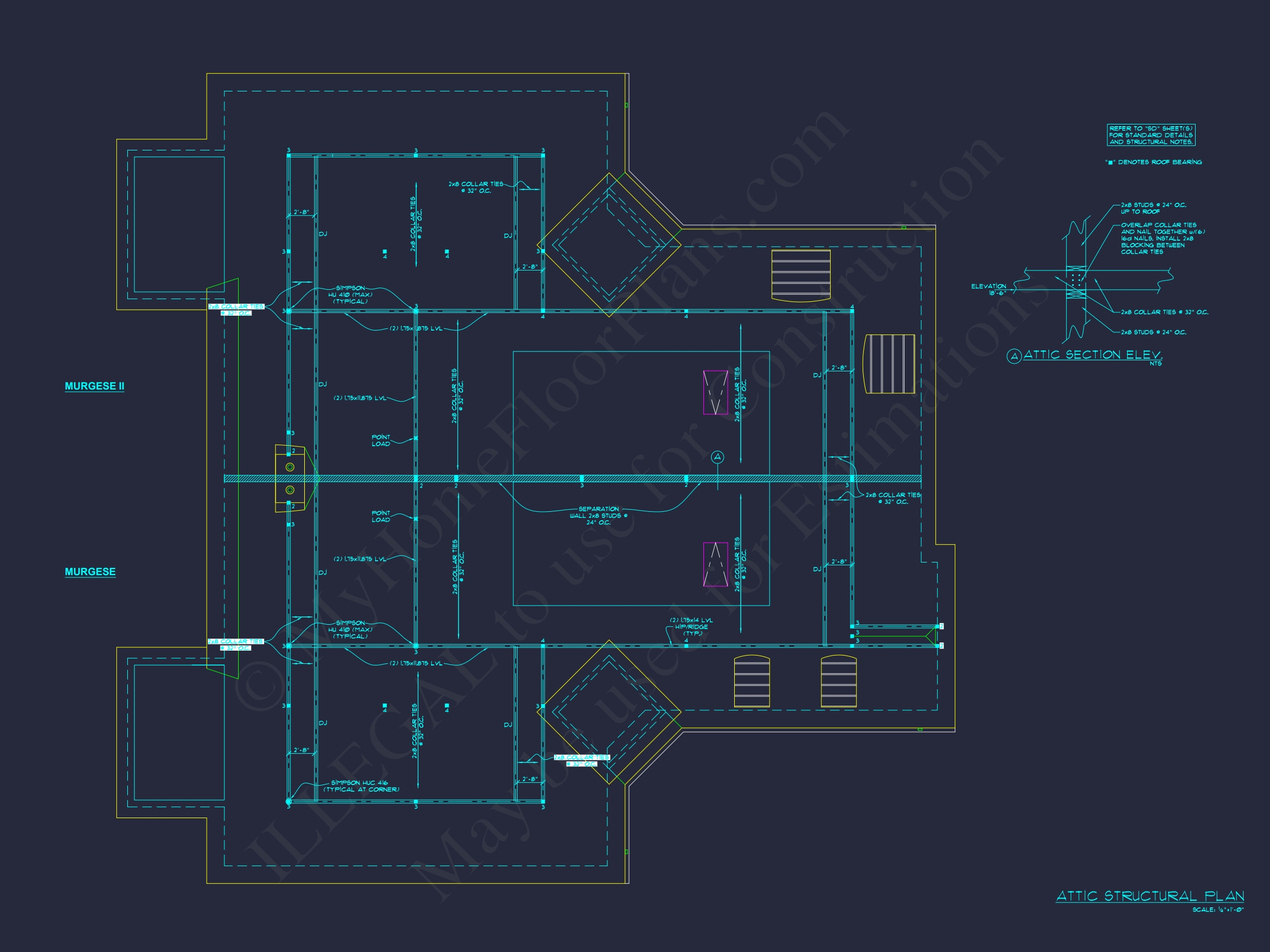 Elegant Home Plan with Detailed Floor Plan, CAD Blueprint & Designs
