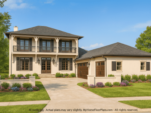 Elegant Home Plan with Spacious Floor Plan, CAD Designs, and Blueprint Details