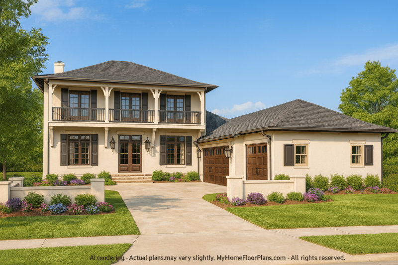 Elegant Home Plan with Spacious Floor Plan, CAD Designs, and Blueprint Details