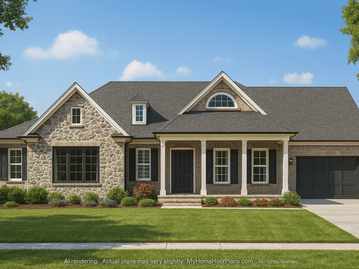Elegant One-Story House Plan with Spacious Layout and 3,701 Heated Sq. Ft.