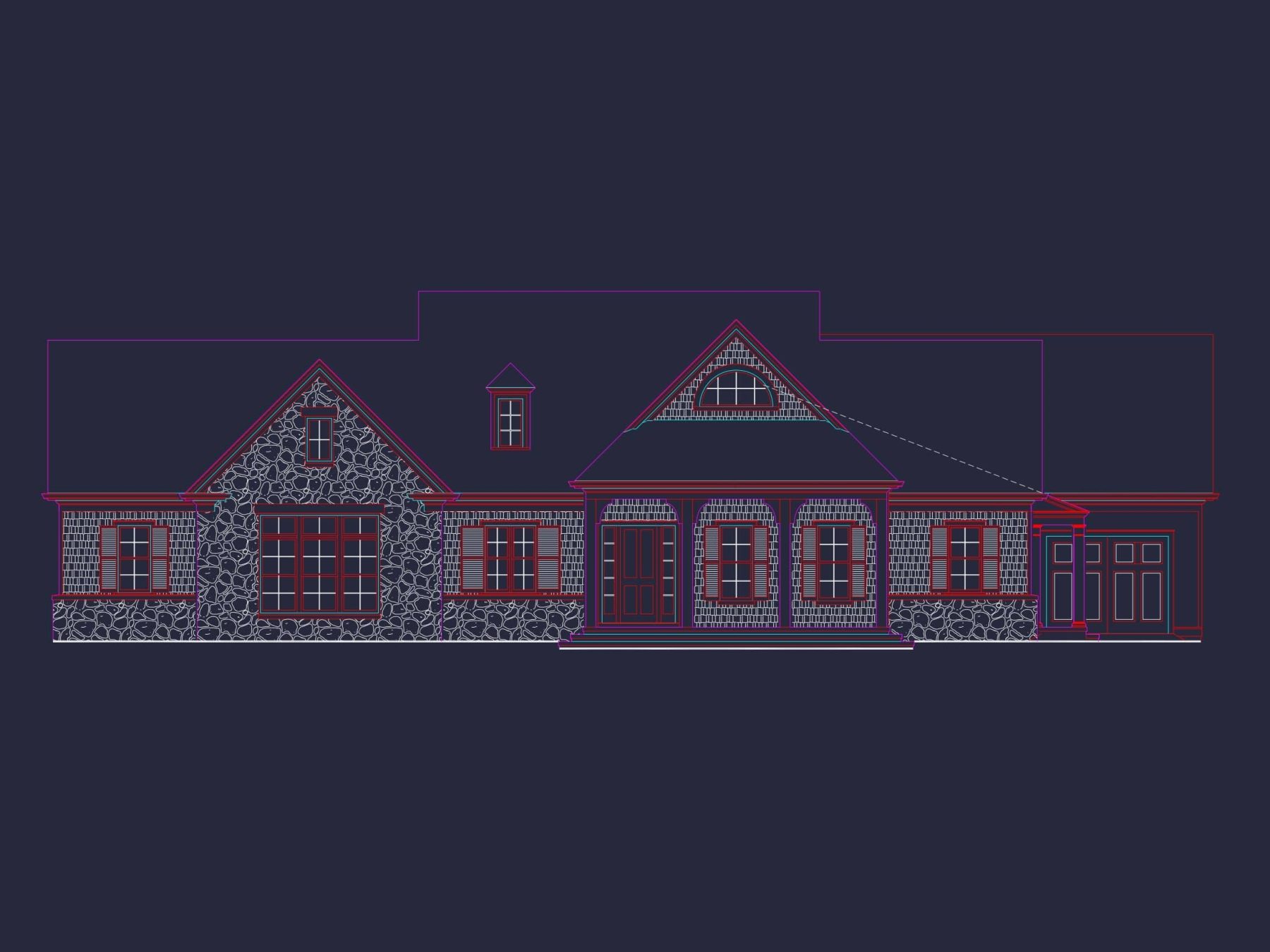 Elegant One-Story House Plan with Spacious Layout and 3,701 Heated Sq. Ft.