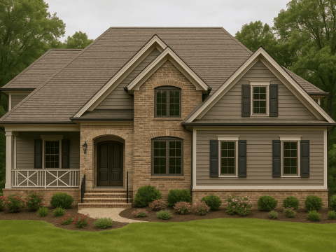 Elegant Traditional Home Floor Plan with CAD Blueprints