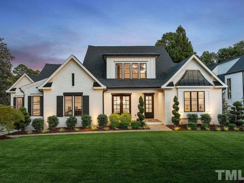 Elegant Two-Story House Plan with Modern Architectural Designs