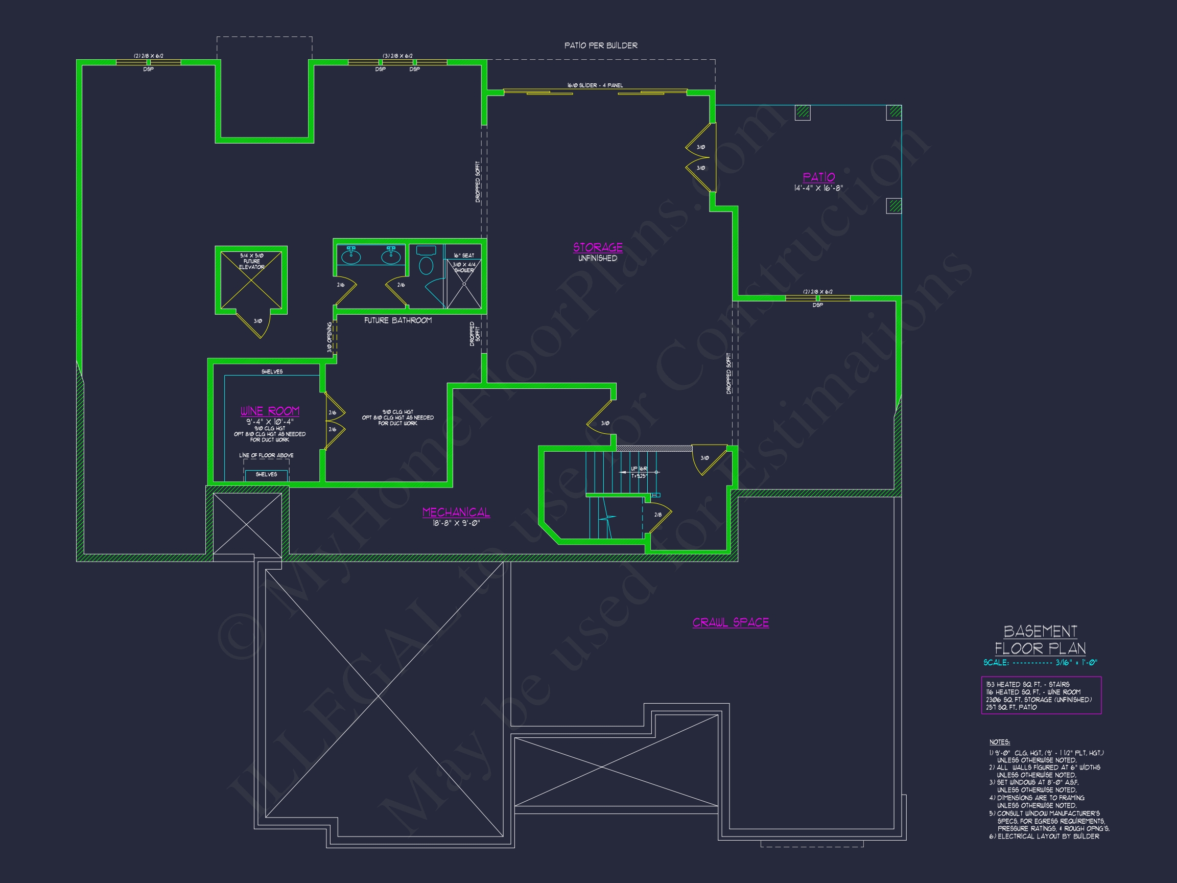 Elegant Two-Story House Plan with Modern Architectural Designs