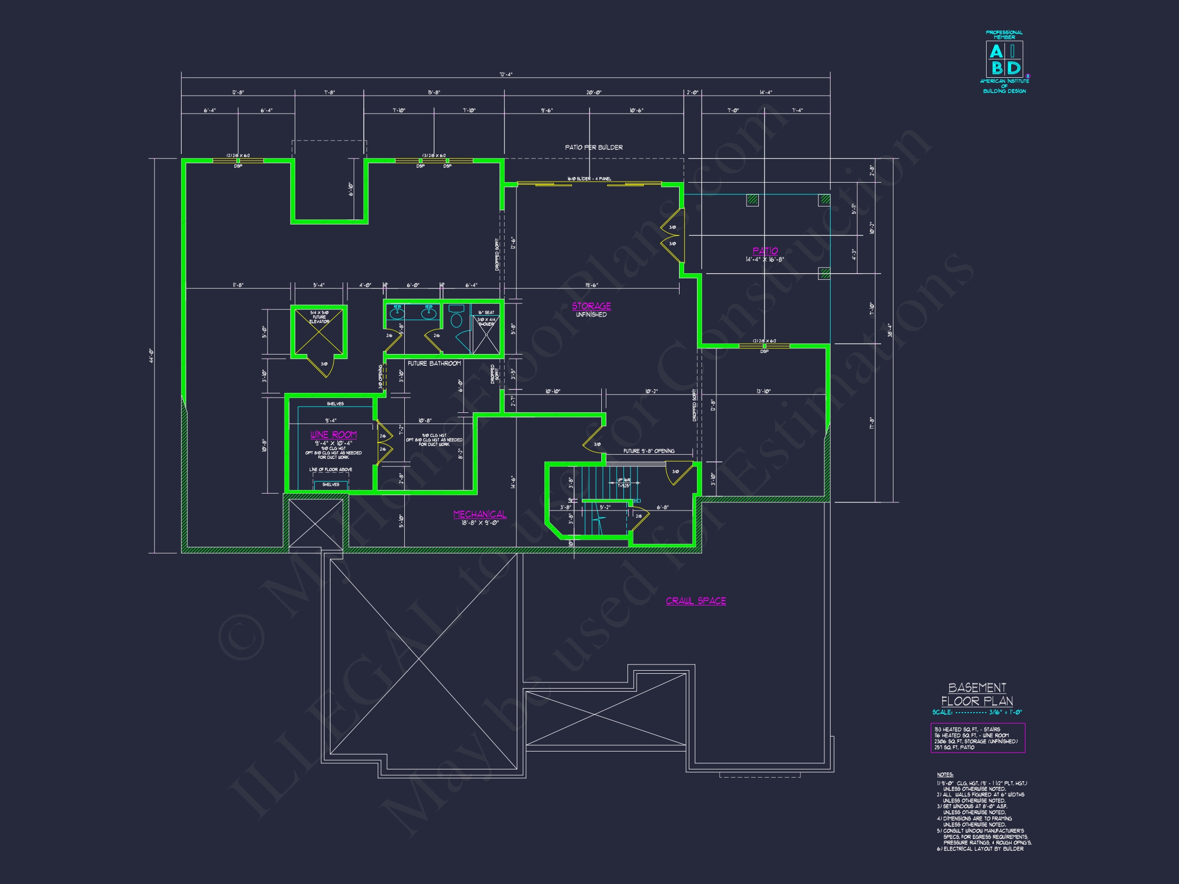 Elegant Two-Story House Plan with Modern Architectural Designs