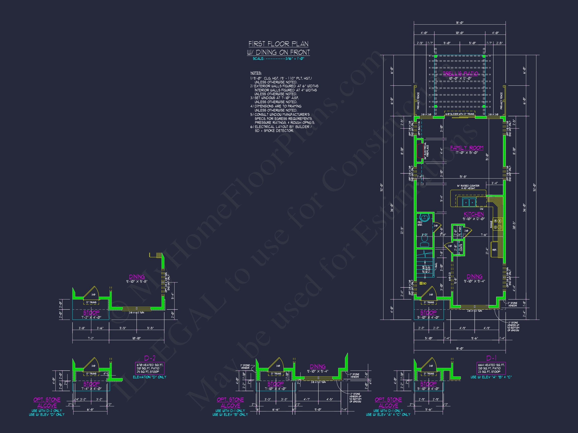 Flexible Townhome Floor Plan for 3–6 Units with CAD Designs