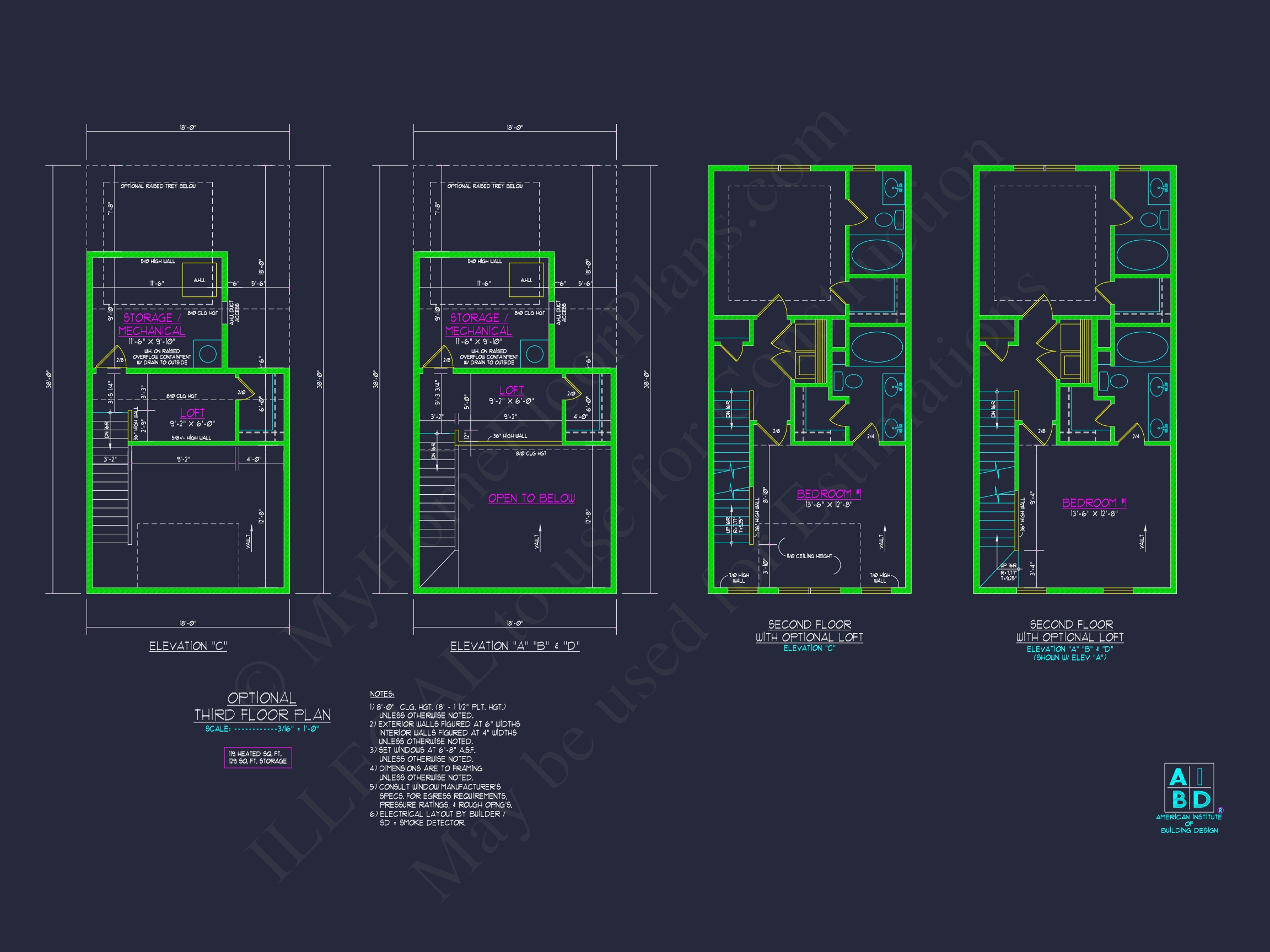 Flexible Townhome Floor Plan for 3–6 Units with CAD Designs
