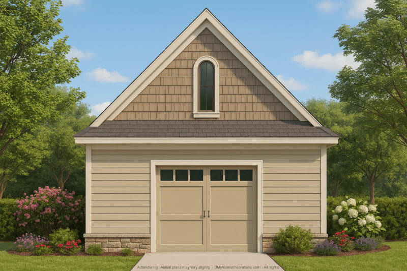 Functional Garage Floor Plan with 2 Bays and CAD Blueprint Designs