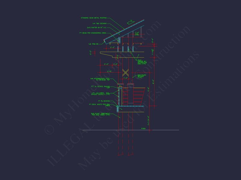 Gazebo Plans & Blueprints - 14' x 28' Outdoor Pavilion Design