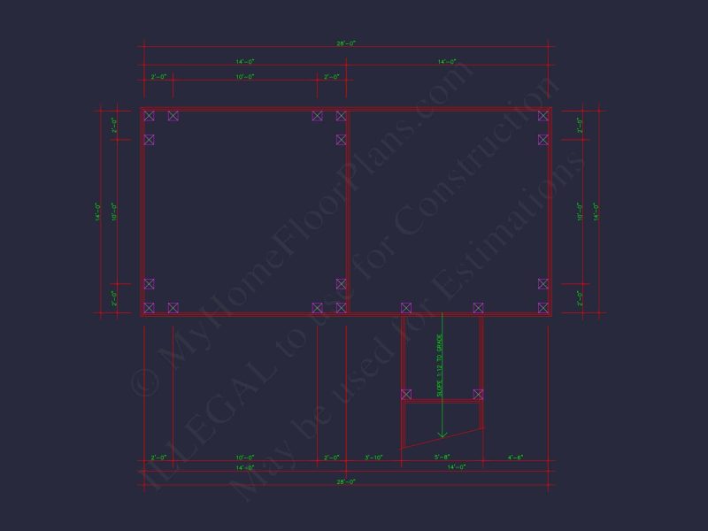 Gazebo Plans & Blueprints - 14' x 28' Outdoor Pavilion Design