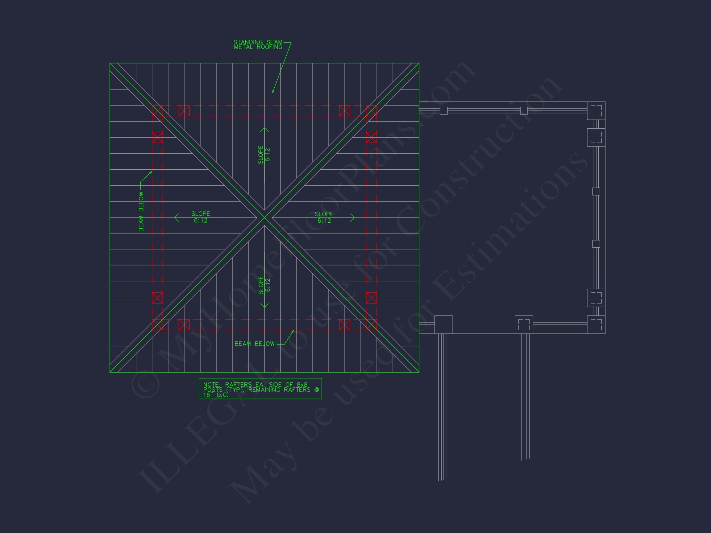 Gazebo Plans & Blueprints - 14' x 28' Outdoor Pavilion Design