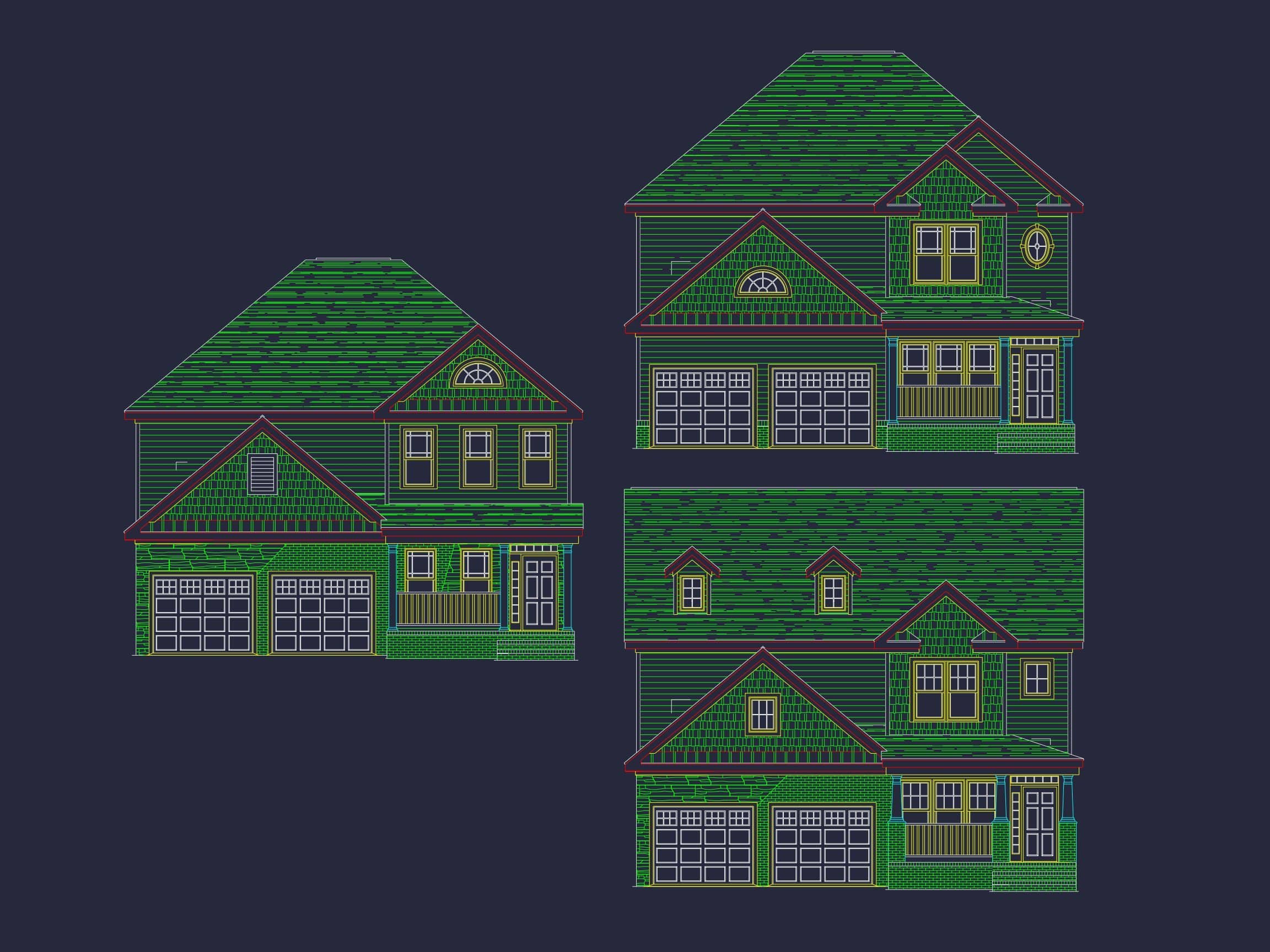 Spacious 2-Story House Plan with 4 Bedrooms and Craftsman Charm