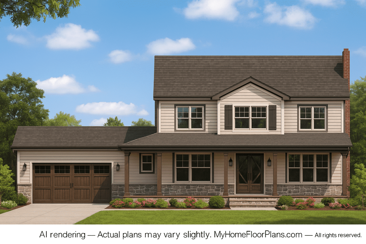 IMPORTANT Make the house as realistic as possible, landscape orientation, and display entire house. Do not cut off right or left side of house!