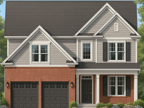 IMPORTANT Make the house as realistic as possible, landscape orientation, and display entire house. Do not off right or left side of house!