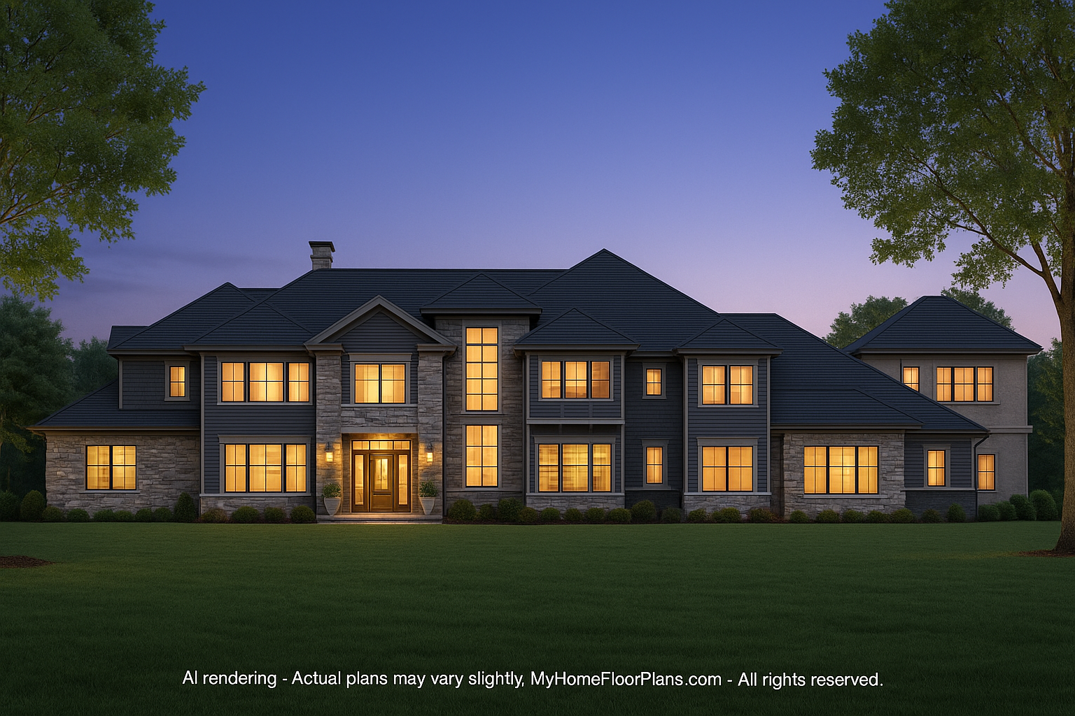Luxurious 2-Story House Plan with CAD Architecture & Bonus Features