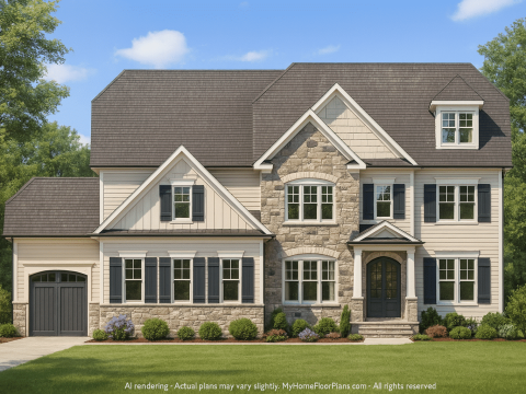 Luxurious 5-Bedroom House Plan with Timeless Architecture
