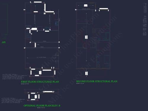 Modern Colonial Revival House Plan with 2 Floors and Open Design