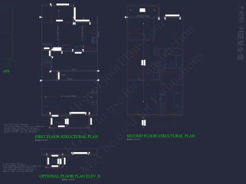 Modern Colonial Revival House Plan with 2 Floors and Open Design