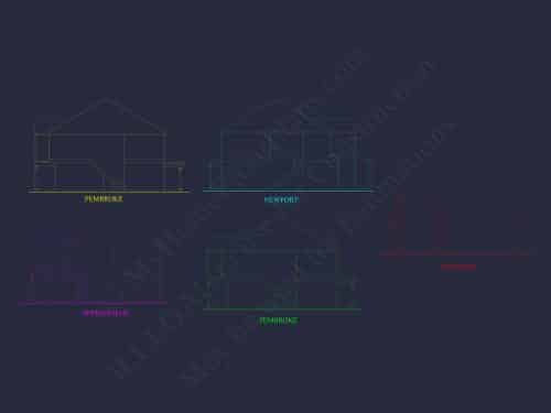 Modern Colonial Revival House Plan with 2 Floors and Open Design