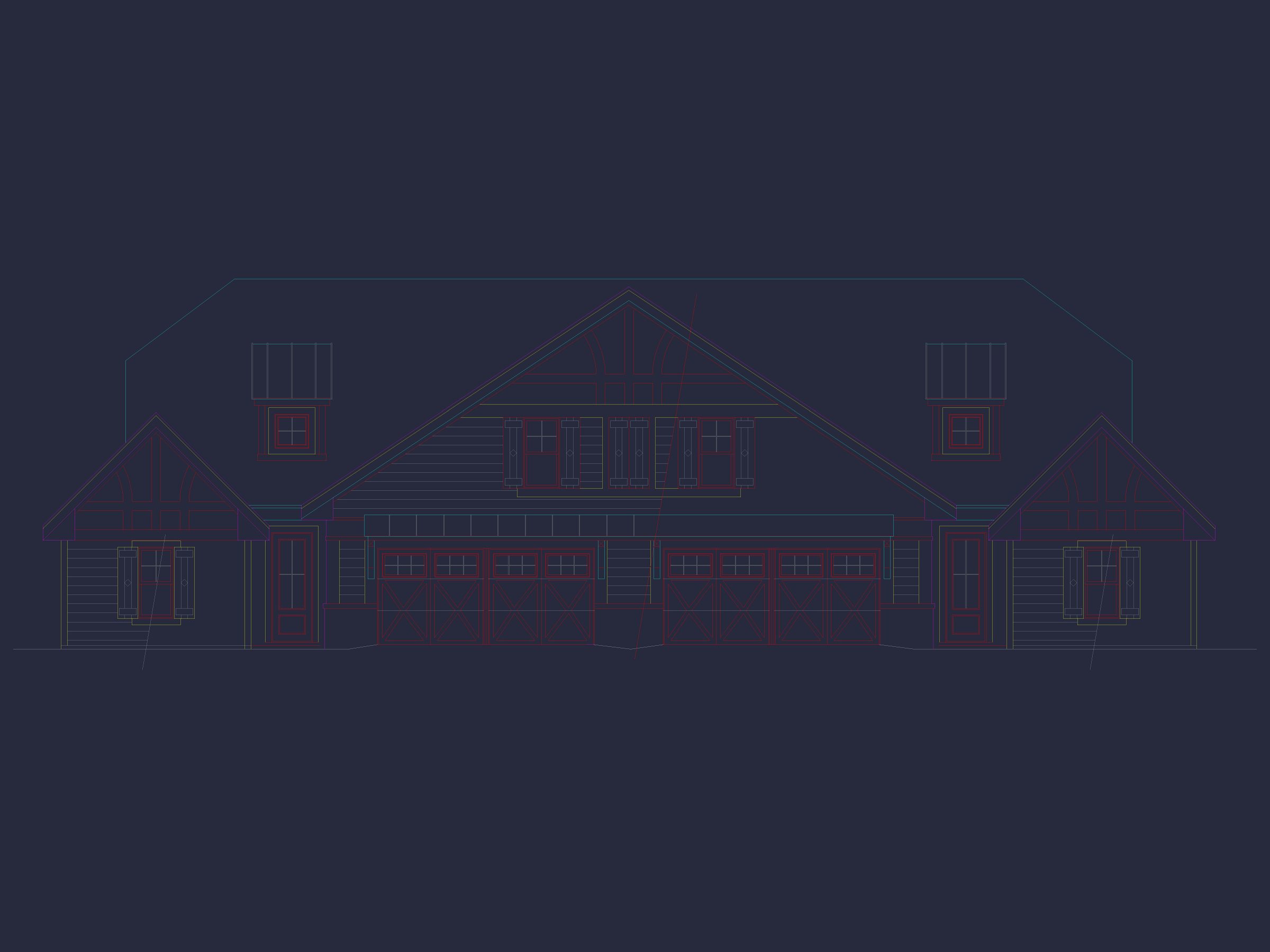 4-Unit Townhome Floor Plan with Open Layout and Craftsman Design
