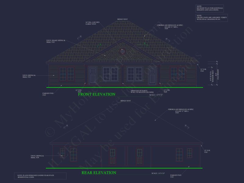 Modern Duplex House Floor Plan with CAD Blueprint Designs