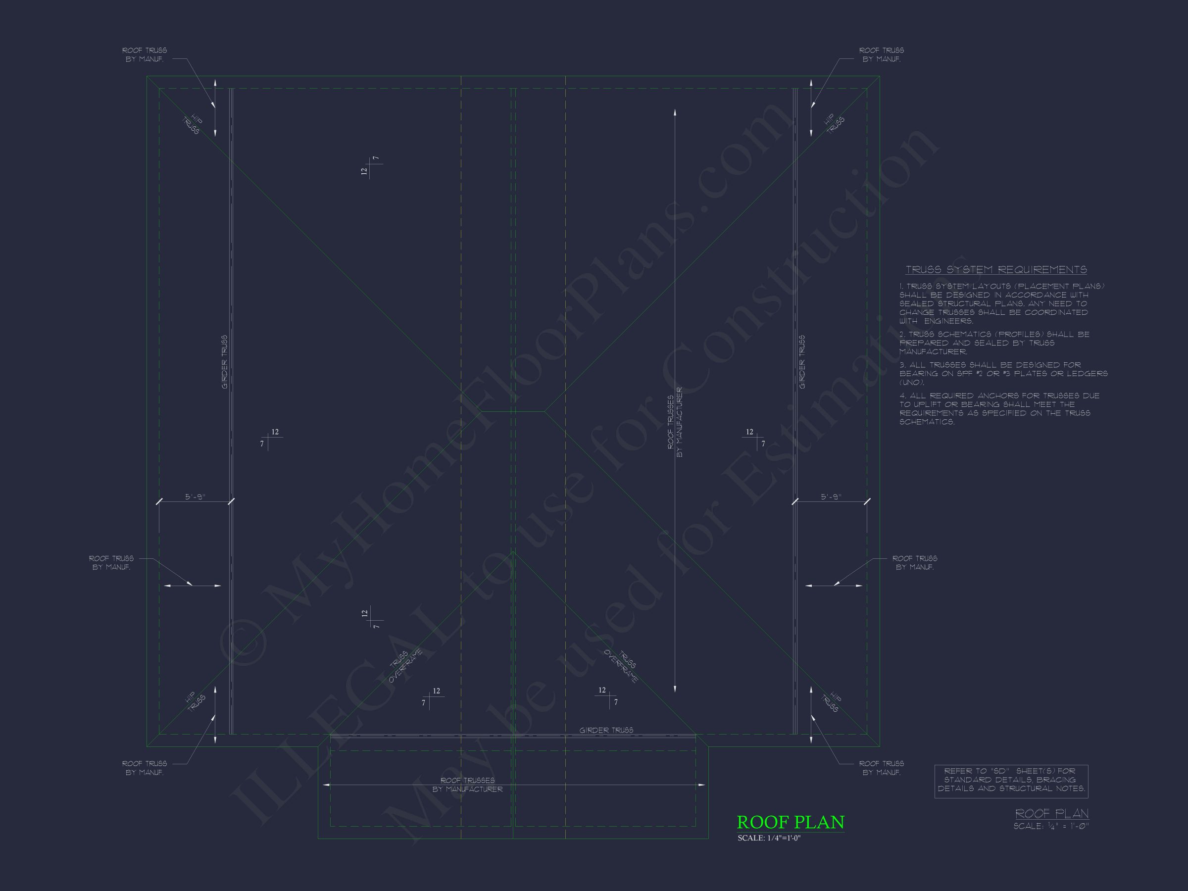 Modern Duplex House Floor Plan with CAD Blueprint Designs